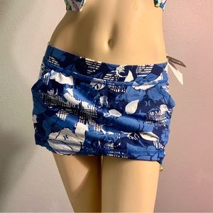 Hurley Blue and White Swim Coverup